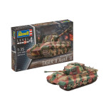 KIT PARA MONTAR REVELL TANQUE DE GUERRA HENSCHEL TURRET TIGER II AUSF. B 1/35 331 PEÇAS REV 03249